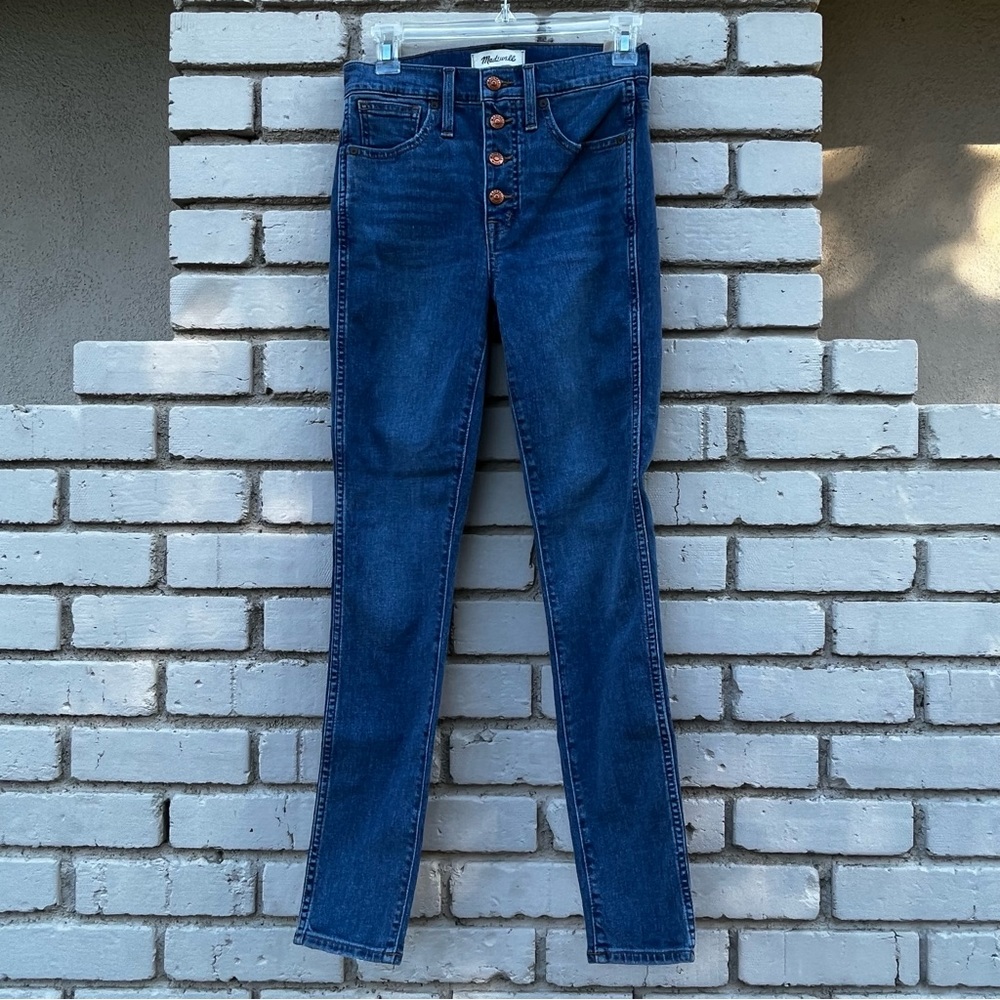NWT Madewell 10” High-Rise Skinny Jeans in Blue - Size 25